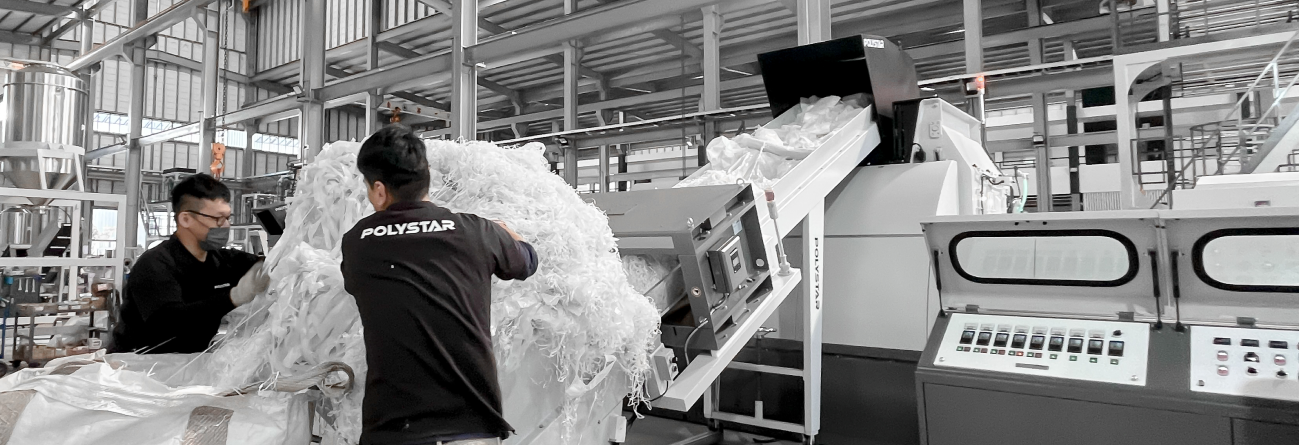 Shredder geri dönüşüm makinası – baskılı dokuma torba